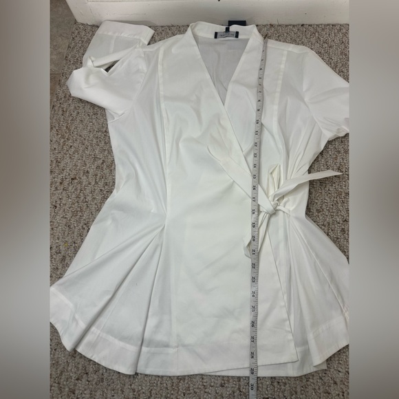 Lafayette 148 New York Elegant Wrap Blouse size 14 - Picture 6 of 9